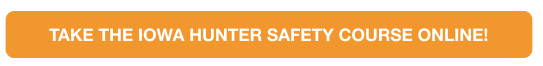 Button graphic as CTA to take the Indiana hunter education course online. 