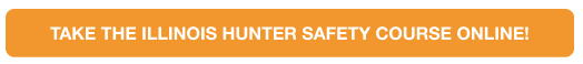 An illustration of a button with text to take the ilearntohunt Illinois hunter safety course online. 