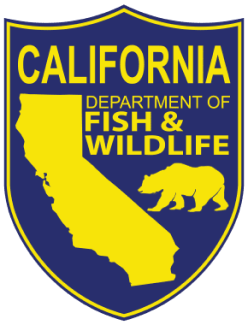 California Department of Fish & Wildlife logo, where to take the California hunter safety course concept.