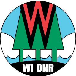 Wisconsin Department of Natural Resources logo, where to take WI hunter safety course concept. 