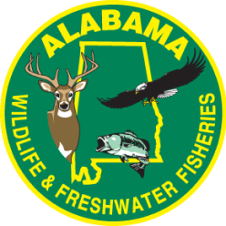 Alabama Wildlife & Freshwater Fisheries logo, where to take Alabama hunter education course concept.