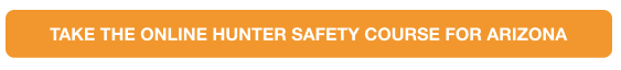 Yellow button to take the online AZ hunter safety course, where can you take the Arizona hunter course concept. 