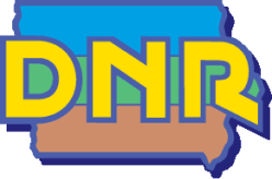 Iowa Department of Natural Resources logo, where to take Iowa hunter education course concept.