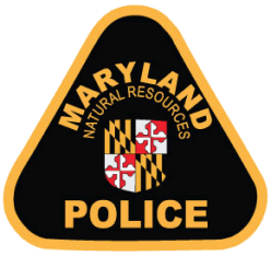 Maryland Natural Resources Police logo, where to take MD hunter education course concept. 