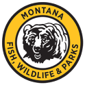 Montana Fish, Wildlife, & Parks logo, take the MN hunter safety course concept. 
