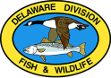 Delaware Division of Wildlife logo, where to take Delaware hunter safety course concept. 
