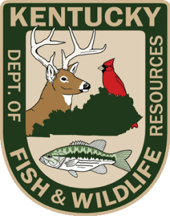 Kentucky Department of Fish and Wildlife Resources logo, take the KY hunter safety course concept.