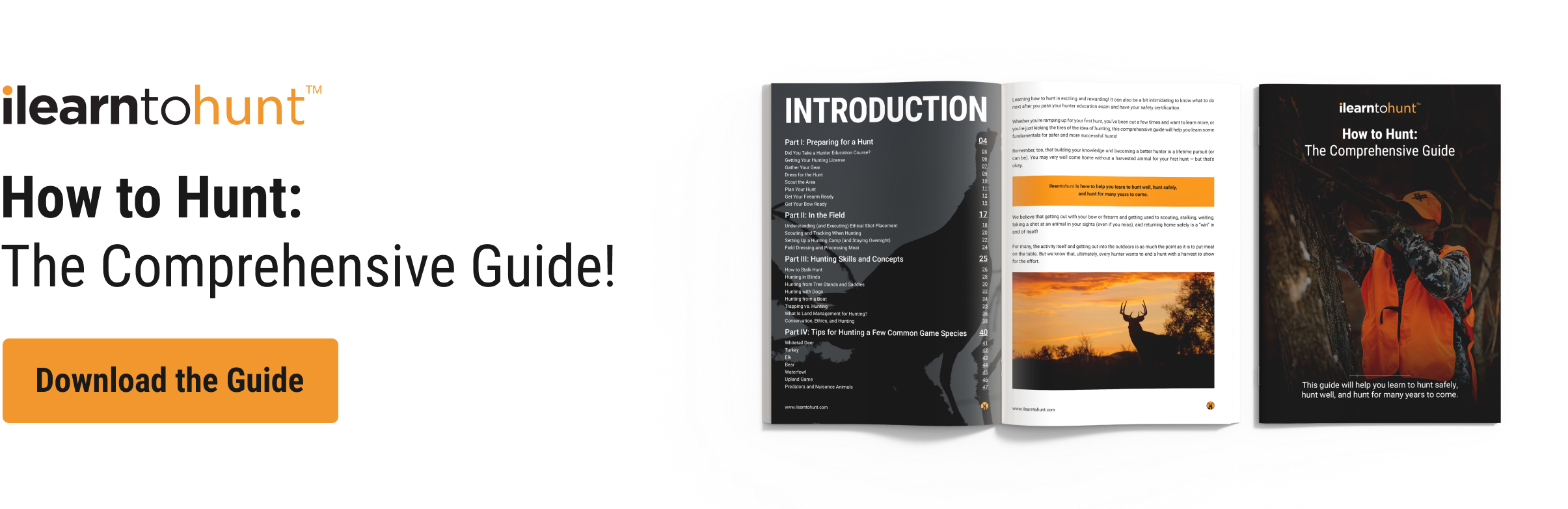 CTA image highlighting a free guide How to Start Hunting from ilearntohunt.
